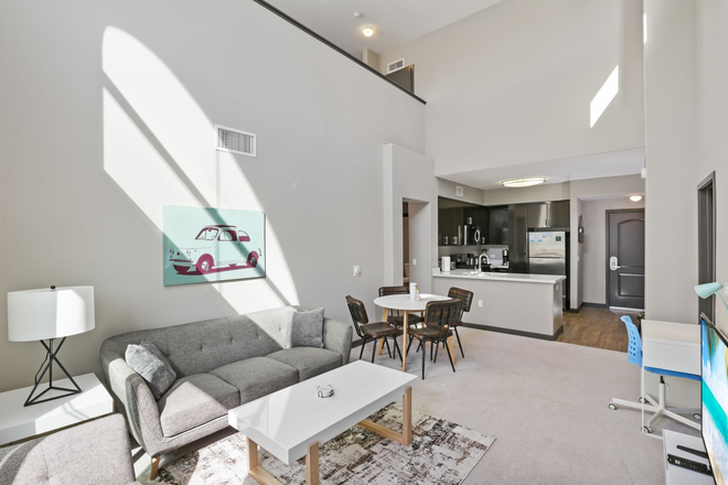 Living Room - Fully Furnished Student / Intern Housing - Private Room