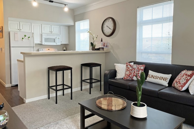 Living Room - The Flats at 4200 Apartments