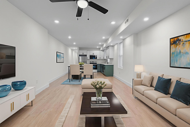 Living room - 2200 E Fayette St #2 and #3 -This brand-new luxury residence offers 900+ sq ft of living space Apartments