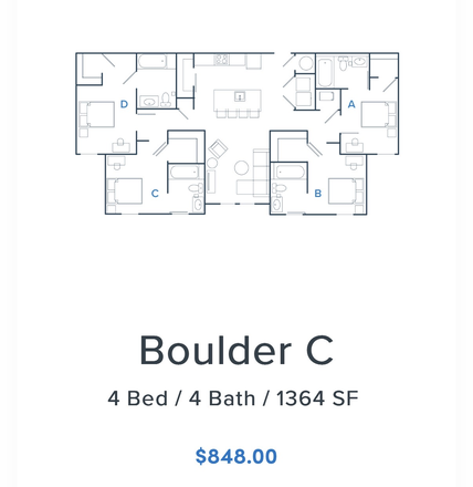 Floorplan - Aspen Heights Apartments