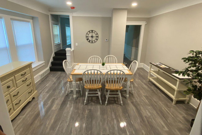 Dining room furnished - Five bedroom newly remodeled fully furnished/appliances included. Close to Campus.