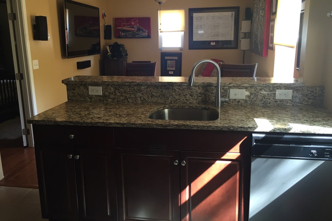 View from entry - Furnished 1 Bedroom/1 Bath Apartment. Private and walking distance to Beltline. Available mid-June