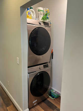 Washing machine / dryer - UNC Summer Sublease: Furnished Room, Private Bath, $800, 5 Min to Campus, Quiet Location Duplex