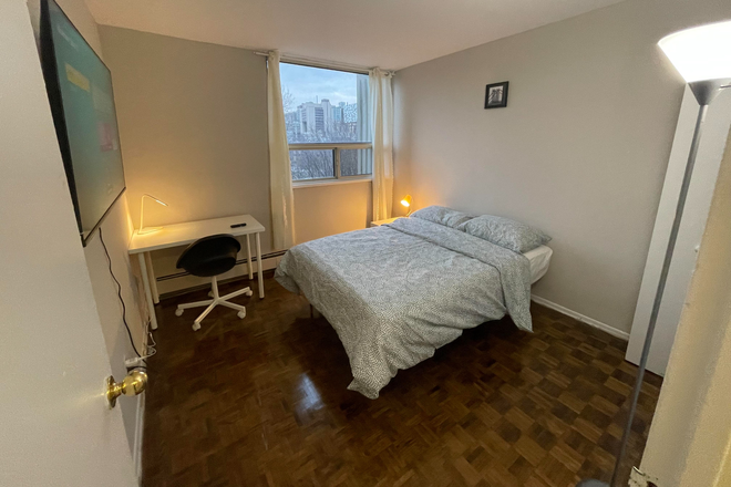 Bedroom - Charming Room in Downtown Toronto Apartments