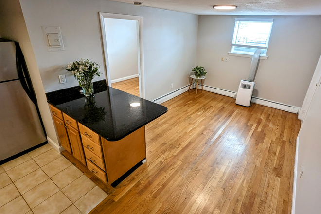 Living room and bedroom - 1BR near Union Square, Somerville | Parking | Sep 1 Apartments