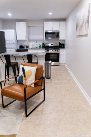 Apt 2 Livingroom - Kitchen - Madison Apartments