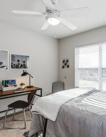 Bedroom - Unit available at The James! Private One bedroom/One bathroom Apartments