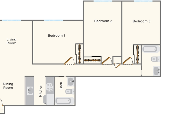 Bedroom 3 - Subletting Room at Palo Verde, 3bed 2bath Apartments