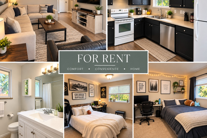 Back Unit Collage - Newly renovated duplex units, close to CU campus, downtown and Pearl Street.