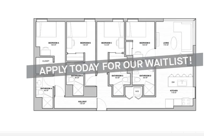 Floor plan - Rise on Chauncey Apartments