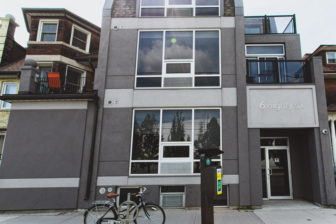 Front of building - 2 BR basement apartment in newly built building