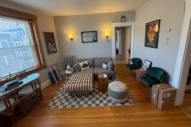 living room - NO FEE OR SECURITY DEPOSIT One bedroom in prime location heat and hot water included Apartments