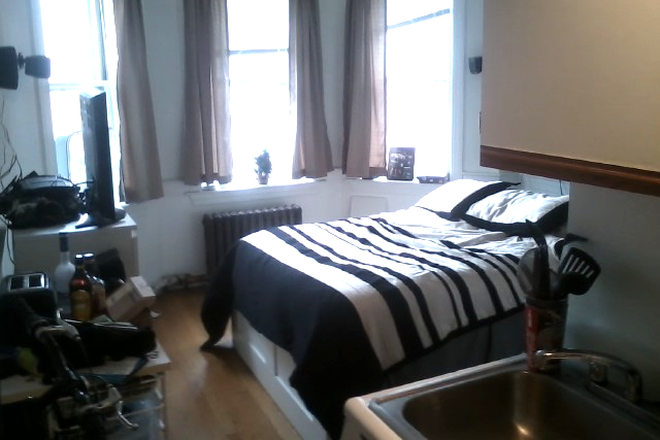 Visit hubrealtyproperties.com - Mission Hill, studio in great location on green line T,  heat included