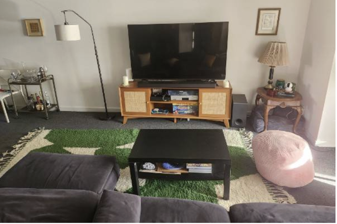 Living Room - Walnut Street 2 Bedroom, across the street from Saads Apartments