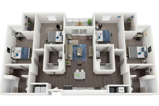 Floorplan - Park West Apartments