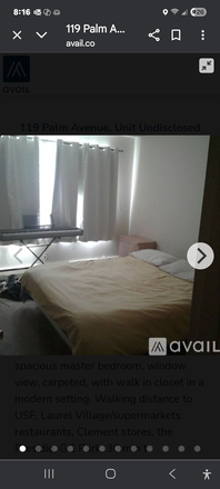 master bedroom - Palm & EuclidJordan Park-Laurel Heights 11 minute walk to USF Apartments