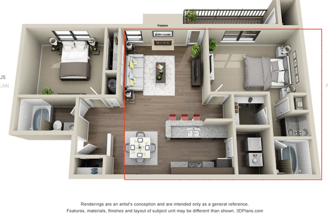 1,200 square foot, 1 master bedroom with walk-in closet available for sublease! - Clairmont Reserve Apartment Complex