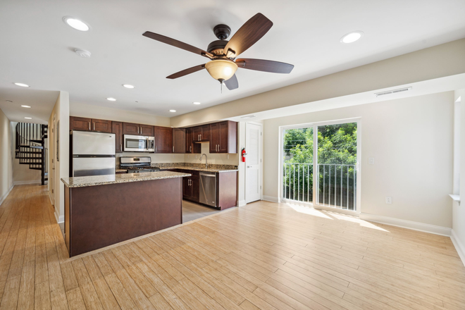 Living Room - 2129 N 17th St - Private Roofdeck + Rear Patio Apartments