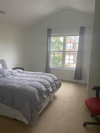 Large bedroom ready for Move-in 1/13. - A Quiet Retreat from Campus Life Townhome