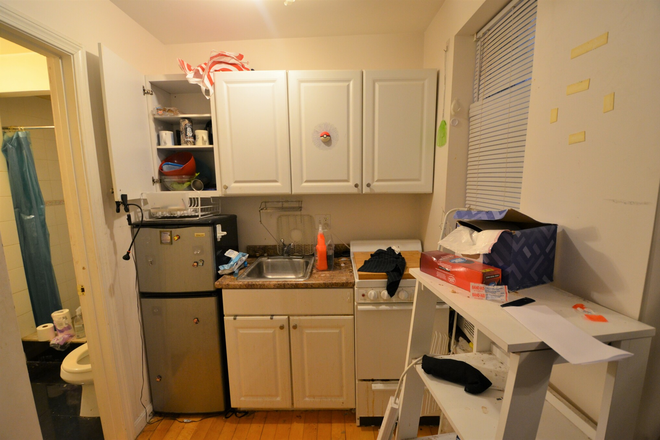 Kitchen - Just Renovated  comfy Studio in Westland Ave Walk to campus move in 9/1