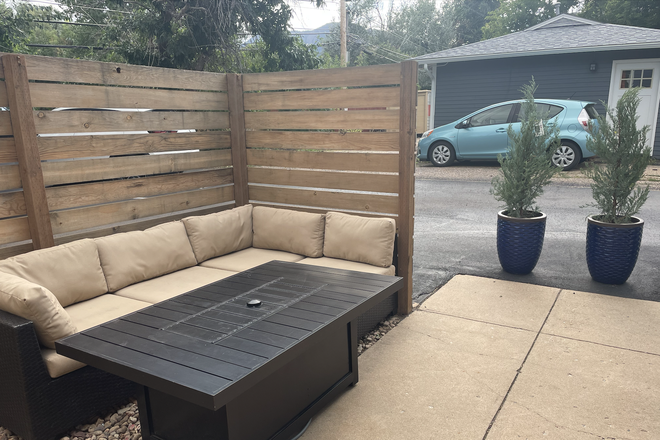 Entrance to Loft/Outdoor Living Area - Beautiful Boulder Loft for 6-month Sublet- Close to Campus- Wonderful Neighborhood w/ Parking
