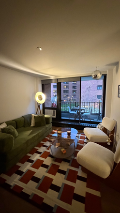 Living room + Balcony - 3-Bed On-Campus HBS Apartment (in unit washer/dryer)