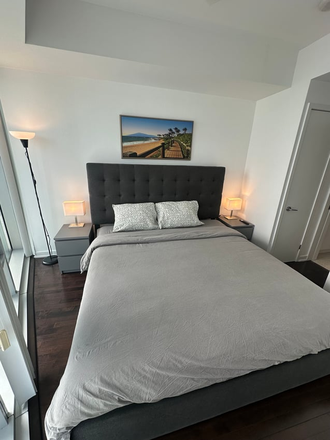 Bedroom - Fully Furnished Private Rooms | ICE Condos Near Rogers Centre & CN Tower