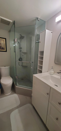 Bathroom - 1 furnished, recently renovated spacious condo bedroom with ensuite bathroom. All utilities incl.