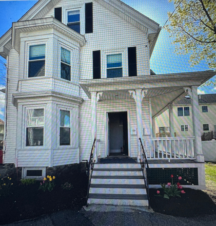 Unit is the first floor of this house - Clean and updated one bedroom apartment