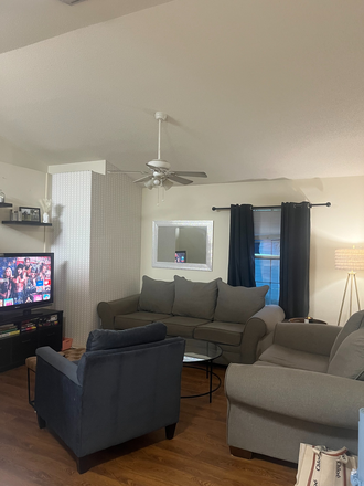 Living Room - 2 Bedroom, 1 bath apartment walking distant to campus and King Street. Perfect for one or two people