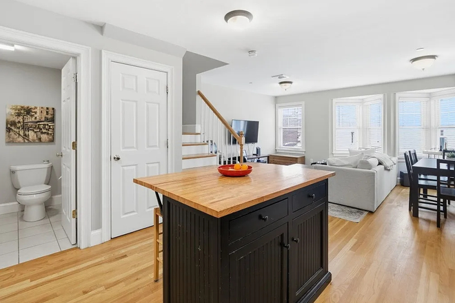 Kitchen/ Living Space - South Boston Apartment w/ garage parking & roof deck! Available for Sublet