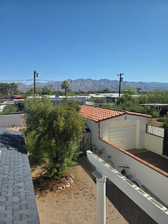 View from upstairs window - Large 2-story apartment.  Fully furnished. $1000. All utilities included.
