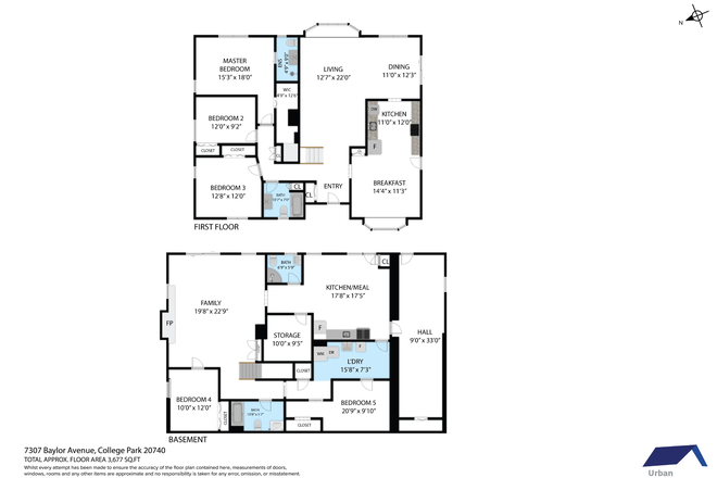 Floor Plan - Uzamere House is 2 miles from Campus!