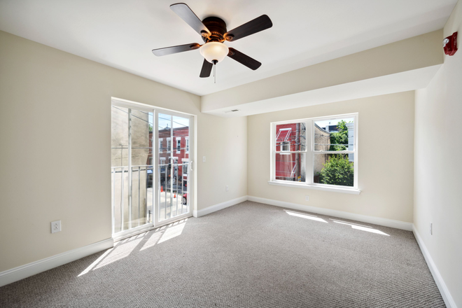 Bedroom - 2129 N 17th St - Private Roofdeck + Rear Patio Apartments