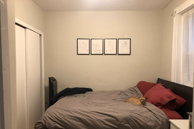 Bedroom - North End 1 Bed Sheafe St Apartments