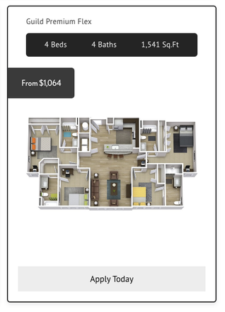 Floor Plan - The Indy Apartments