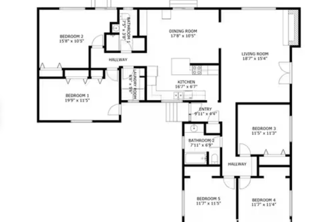 Layout - Large House off E 30th