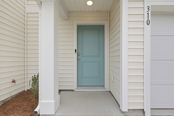 Front Door - With Ring Doorbell/Video - Brand New 3BR Townhome | 1.3 Miles to CCU | Utilities Included I 1 car garage