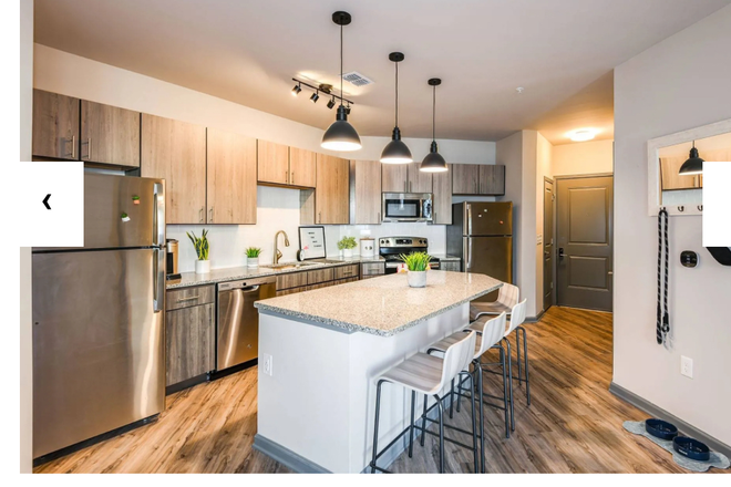 Kitchen with 2 refrigerators - Girls only sublease at Union on Fletcher Apartments