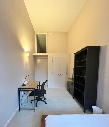 Bedroom (there is a glass window to the hallway) - Private Room in a 2 Beds 1 Bath Apartment in Little Italy