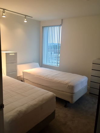 Bedroom - Tower Plaza , central campus , furnished, large corner unit, 1bd 1ba, view of campus Condo