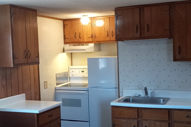 Effecient kicthen with new appliances and cook ware and equipment. - Spacious, furnished one bedroom apartment! Private Second floor in quiet two unit home.