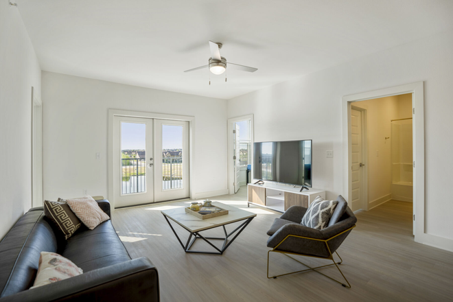 Living Room - The Harbor at the Barracks Apartments