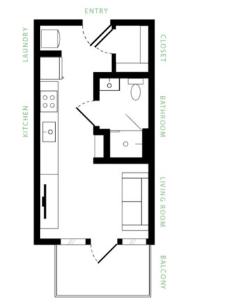 Layout - Oliv Apartments Close to Campus