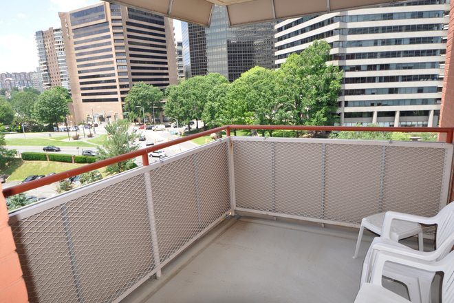 Balcony - PRIME  ROSSLYN  LOCATION FURNISHED Spacious 2 Bedrooms Apartment  SF Close Rosslyn Metro, GU, GWU