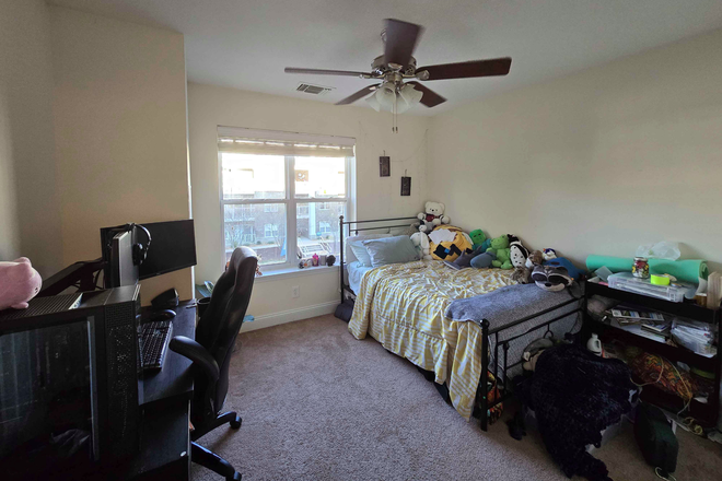 Bedroom on the right - 1br 1ba in a 2br 2ba Smith's Landing Apartment