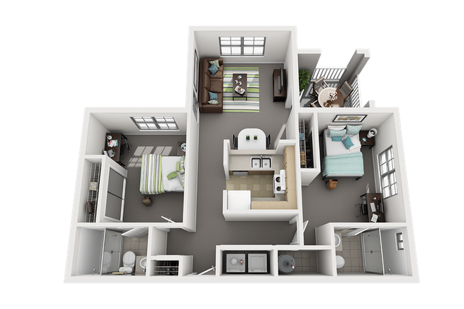 layout - Cabana Beach Apartments