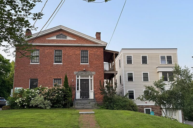 Outside view (tan building on right) - 3 bed apt - Looking to Sublet Fall 2026 / Spring 2027!