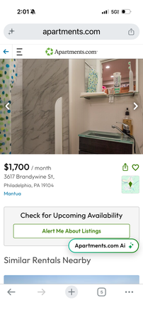 vacant bathroom - rowhome close to campus w/ private bedroom and bathroom!