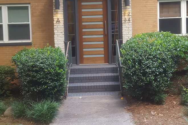 Front door - Partially Furnished and Beautifully Renovated Unit w/ Pool Access and 1 block Walk to Emory Shuttle Condo